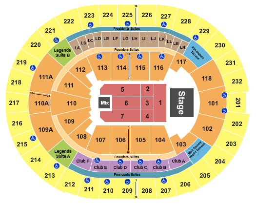 Kia Center Farruko Seating Chart